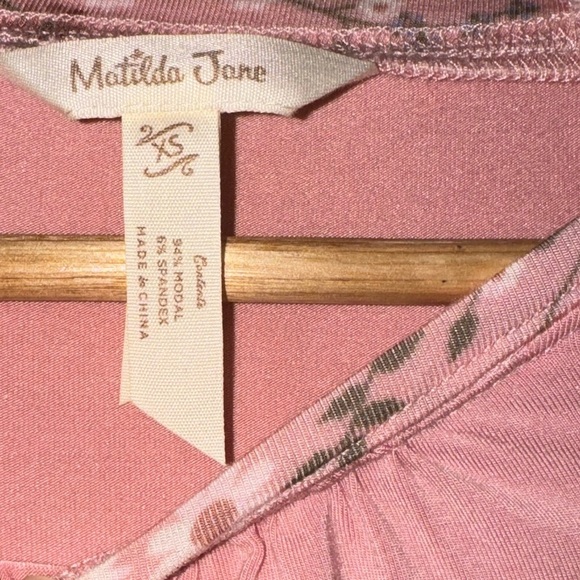 Matilda Jane Pink Dose of Floral Long Sleeve Top - Picture 7 of 8